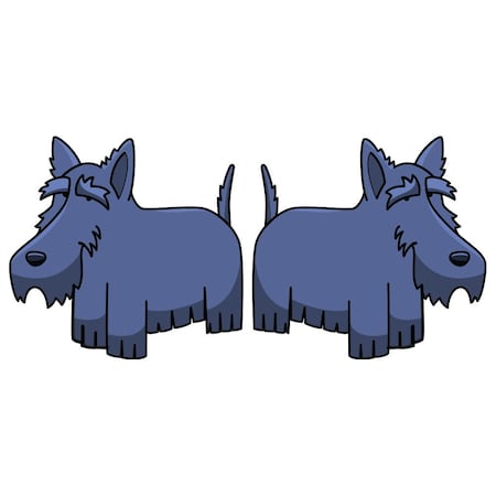 Signmission Scottish Terrier Dog Decal, Dog Lover Decor Vinyl Sticker D-18-Scottish Terrier